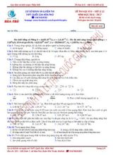 Đề thi học kỳ II môn Vật lý Lớp 12 - Mã đề 041 - Năm học 2016-2017